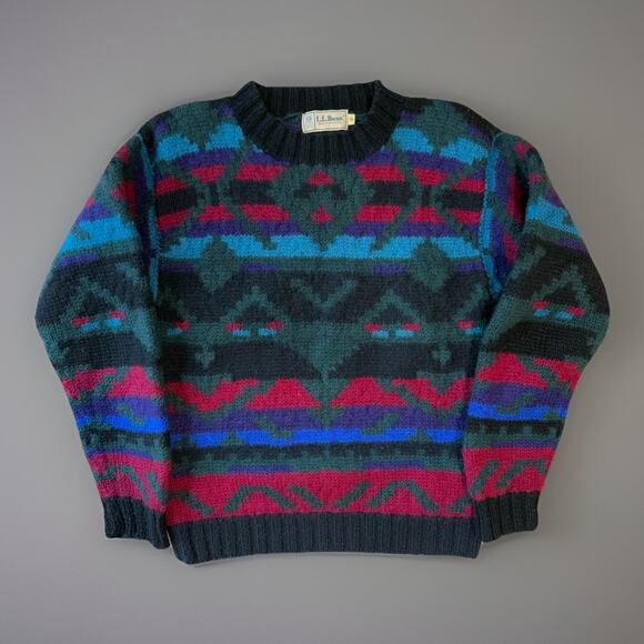 L.L. Bean Sweaters - Vintage LL Bean Sweater Women's Small Multicolor Southwestern